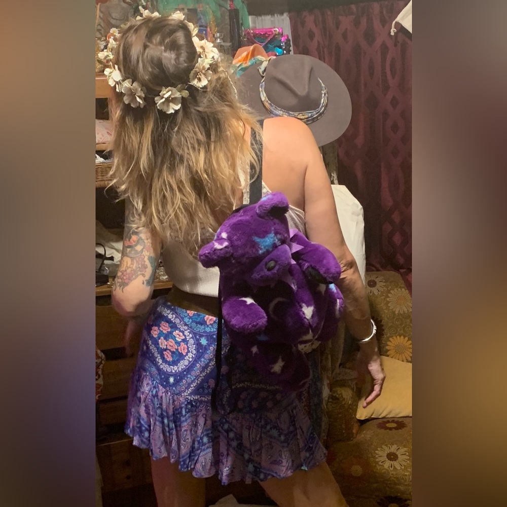 Authentic Grateful Dead Dark Star Bear Backpack - Picture 8 of 8